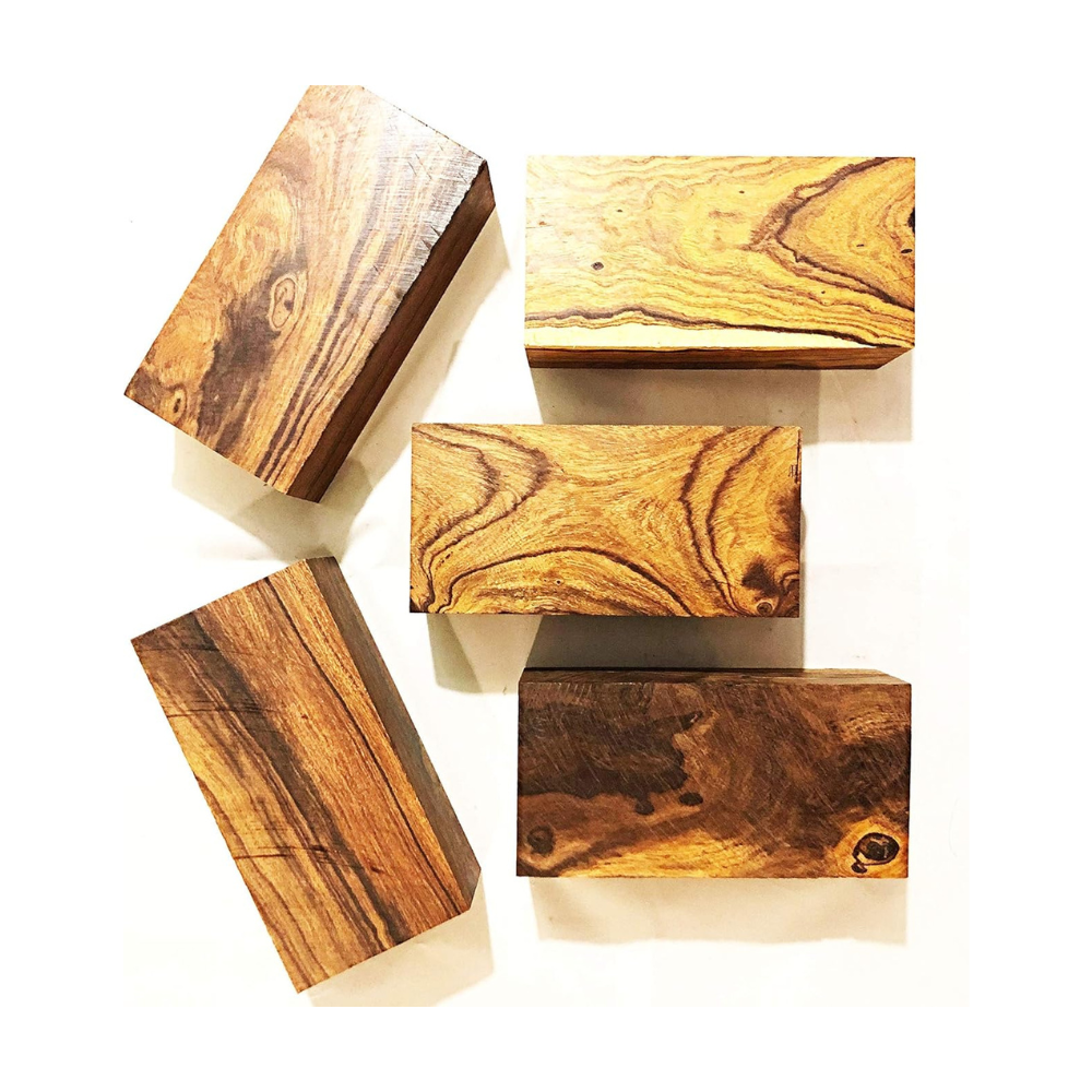 Hardwood Ironwood Blanks, Exotic Wood – Woodchucks Wood – Hardwood Lumber – Natural Wood for DIY Crafts – Ironwood Lumber Turning Blanks – Size 6 x 3 x 2 inches – Pack of 5