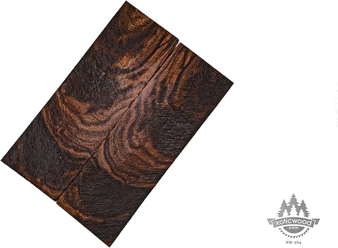 Rare Desert Ironwood knife Scales 1 Pair – Hand-Selected Exotic Hardwood with Unique Burl & Grain Patterns A++ Grade Premiu- Knife Handle Blanks – Size 5 1/8 x 1 3/4 x 1/2 inches