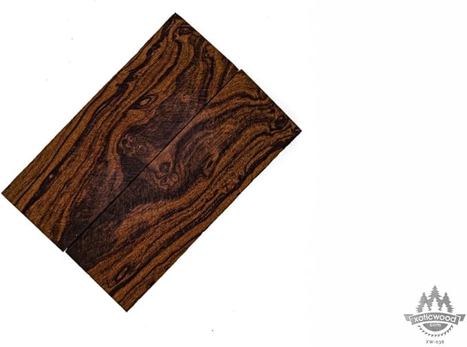 Rare Desert Ironwood knife Scales 1 Pair – Hand-Selected Exotic Hardwood with Unique Burl & Grain Patterns A++ Grade Premiu- Knife Handle Blanks – Size 5 1/8 x 1 3/4 x 1/2 inches