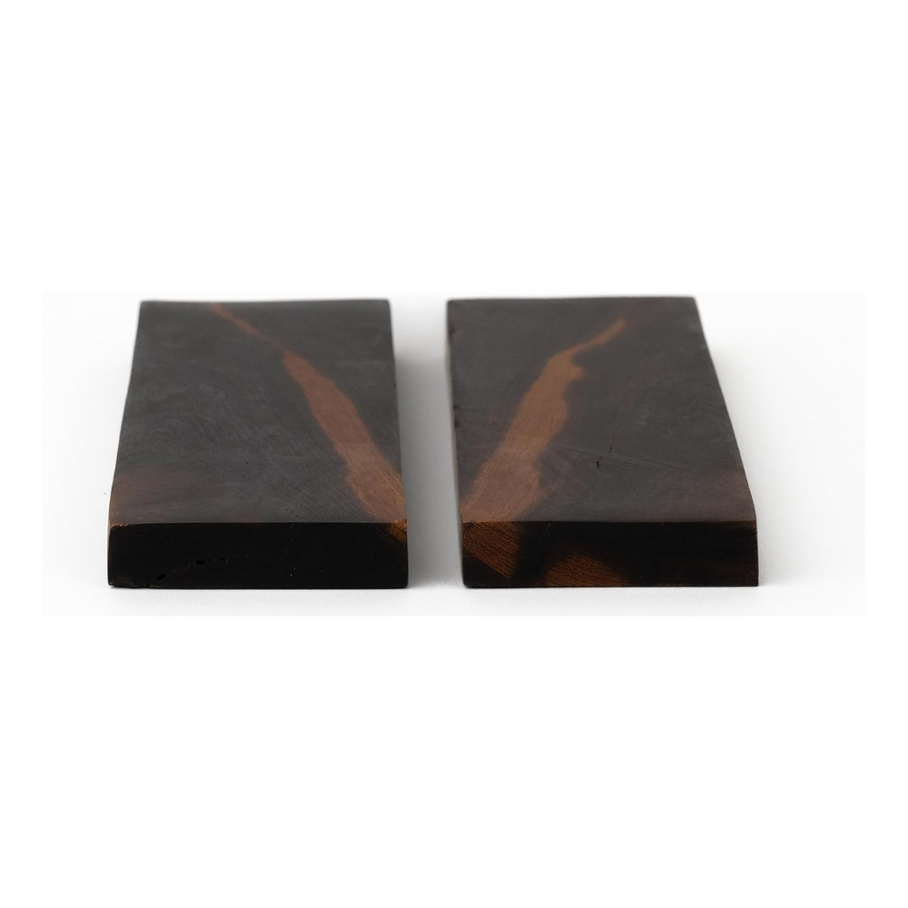Bookmatched Ironwood Knife Handle Scales – Natural Wood Knife Scales – Knife Scales for DIY Crafts – Ironwood Knife Handle Material – Size 6 x 2 x 1/2 inches – 1 Pair