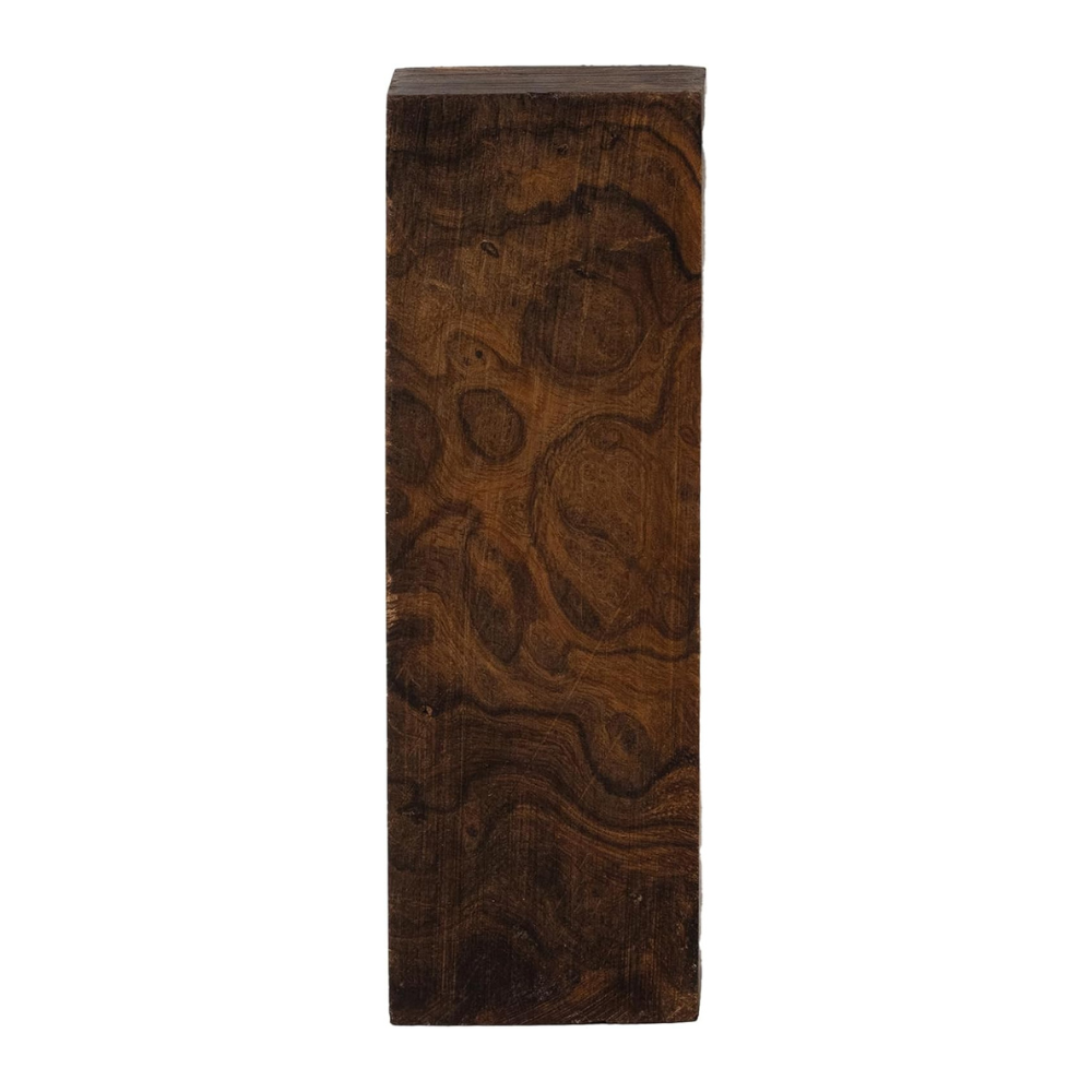 Hardwood Ironwood Blanks (Premium Burl Ball Pattern), Exotic Wood – Woodchucks Wood – Hardwood Lumber – Natural Wood for DIY Crafts – Size 5 1/8 x 1 3/4 x 1 1/4 inches – Pack of 1