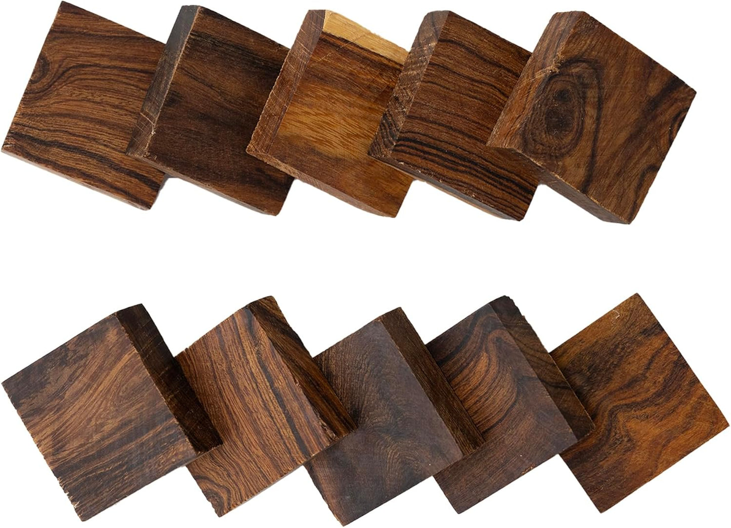 Rings Ironwood Blanks – Wood Ring Materials for Wood Jewelry Ring Making – Wood Blanks Ring Craft – Wood Blanks for DIY – Size 1.5 x 1.5 x 0.5 inches – Pack of 10