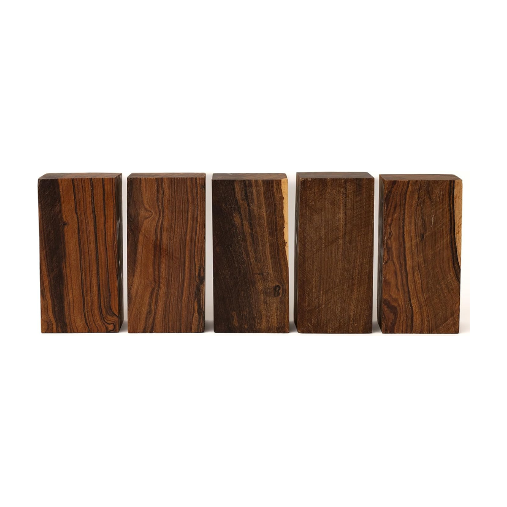 Hardwood Ironwood Blanks, Exotic Wood – Woodchucks Wood – Hardwood Lumber – Natural Wood for DIY Crafts – Ironwood Lumber Turning Blanks – Size 6 x 3 x 2 inches – Pack of 5