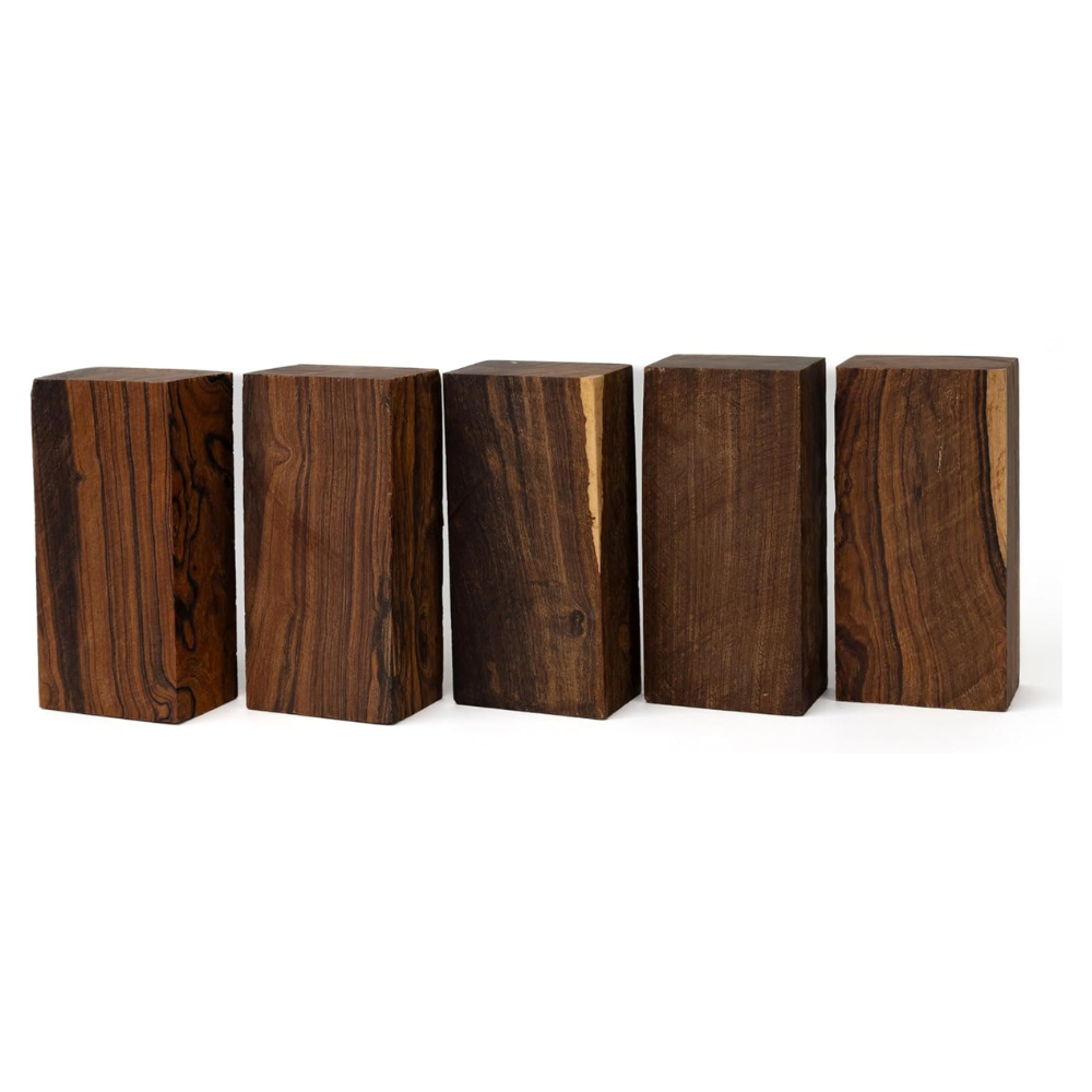 Hardwood Ironwood Blanks, Exotic Wood – Woodchucks Wood – Hardwood Lumber – Natural Wood for DIY Crafts – Ironwood Lumber Turning Blanks – Size 6 x 3 x 2 inches – Pack of 5