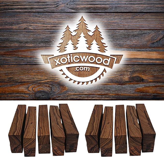 IECAP LLC Desert Ironwood Pen Blanks Pack of 10 – Exotic Wood Pen Blanks for Turning- Woodworking and Woodturning – Pen Turning Supplies DIY Pen Crafts (5 x 0.75 x 0.75 Inches)