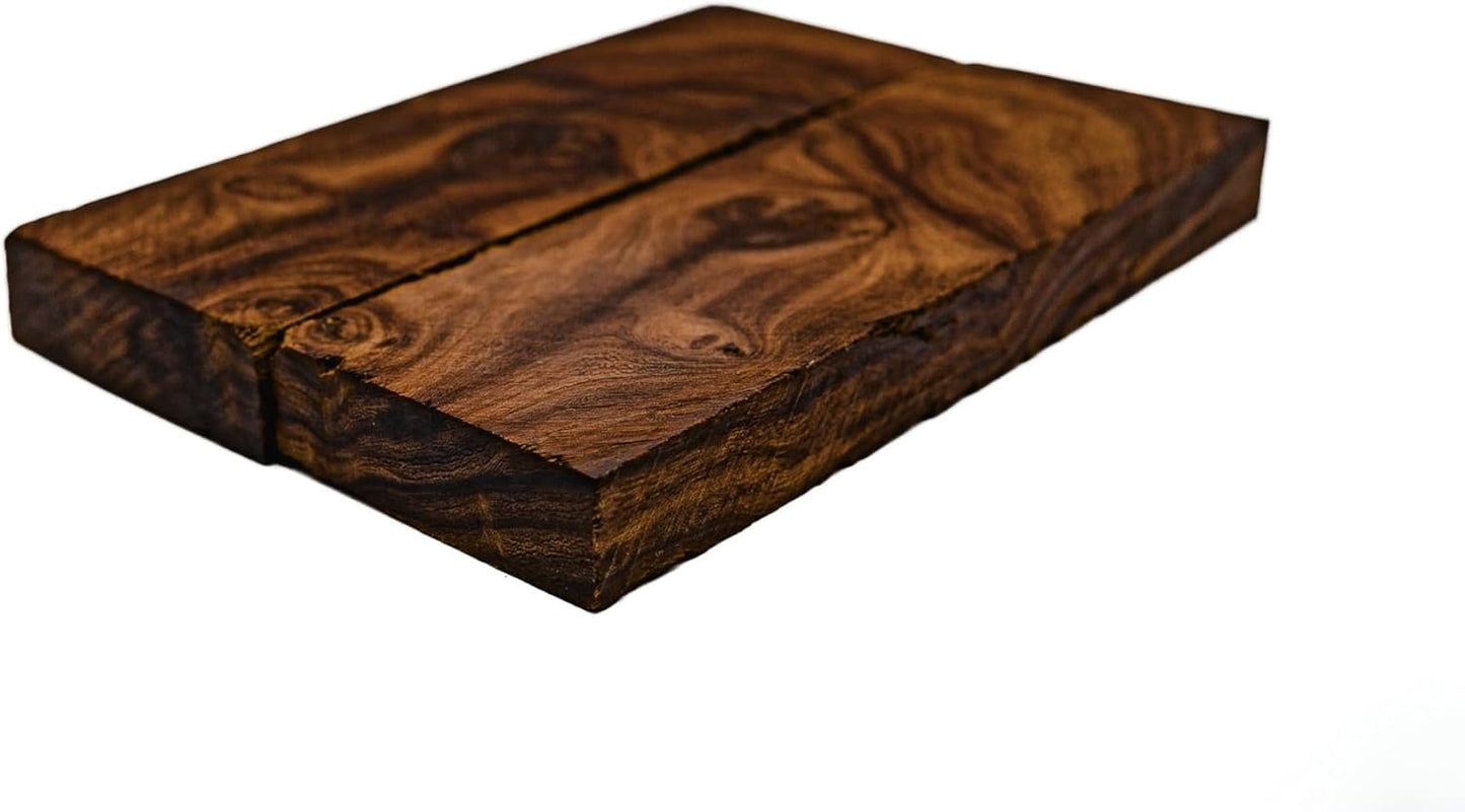 Rare Desert Ironwood knife Scales 1 Pair – Hand-Selected Exotic Hardwood with Unique Burl & Grain Patterns A++ Grade Premiu- Knife Handle Blanks – Size 5 1/8 x 1 3/4 x 1/2 inches