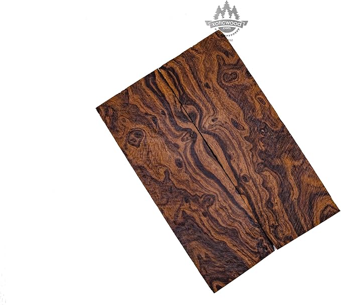 Rare Desert Ironwood knife Scales 1 Pair – Hand-Selected Exotic Hardwood with Unique Burl & Grain Patterns A++ Grade Premiu- Knife Handle Blanks – Size 5 1/8 x 1 3/4 x 1/2 inches
