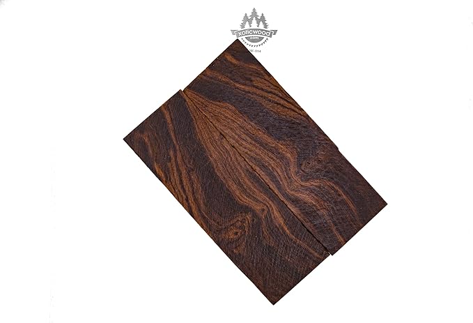 Rare Desert Ironwood knife Scales 1 Pair – Hand-Selected Exotic Hardwood with Unique Burl & Grain Patterns A++ Grade Premiu- Knife Handle Blanks – Size 5 1/8 x 1 3/4 x 1/2 inches