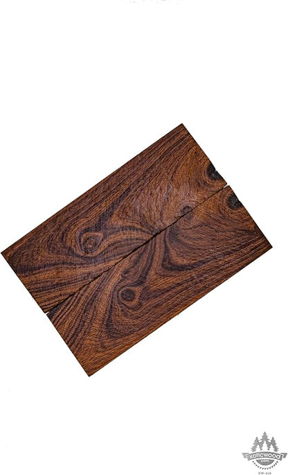 Rare Desert Ironwood knife Scales 1 Pair – Hand-Selected Exotic Hardwood with Unique Burl & Grain Patterns A++ Grade Premiu- Knife Handle Blanks – Size 5 1/8 x 1 3/4 x 1/2 inches