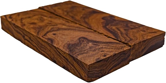Rare Desert Ironwood knife Scales 1 Pair – Hand-Selected Exotic Hardwood with Unique Burl & Grain Patterns A++ Grade Premiu- Knife Handle Blanks – Size 5 1/8 x 1 3/4 x 1/2 inches