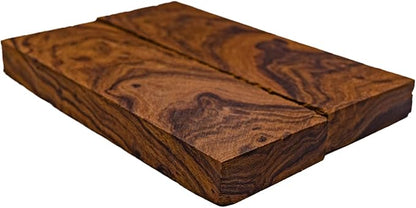 Rare Desert Ironwood knife Scales 1 Pair – Hand-Selected Exotic Hardwood with Unique Burl & Grain Patterns A++ Grade Premiu- Knife Handle Blanks – Size 5 1/8 x 1 3/4 x 1/2 inches