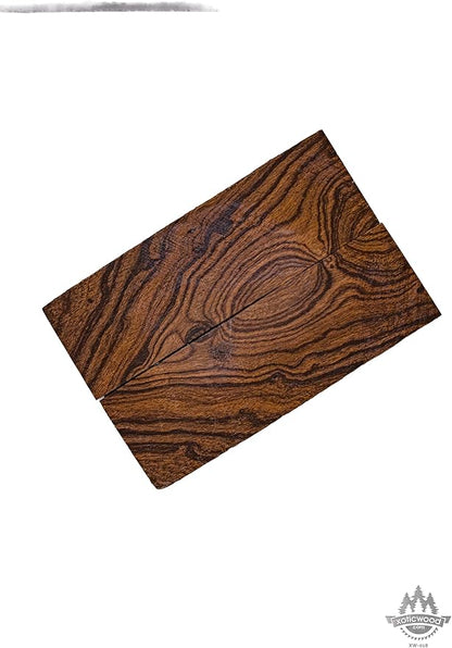 Rare Desert Ironwood knife Scales 1 Pair – Hand-Selected Exotic Hardwood with Unique Burl & Grain Patterns A++ Grade Premiu- Knife Handle Blanks – Size 5 1/8 x 1 3/4 x 1/2 inches