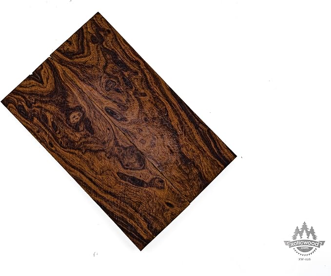 Rare Desert Ironwood knife Scales 1 Pair – Hand-Selected Exotic Hardwood with Unique Burl & Grain Patterns A++ Grade Premiu- Knife Handle Blanks – Size 5 1/8 x 1 3/4 x 1/2 inches