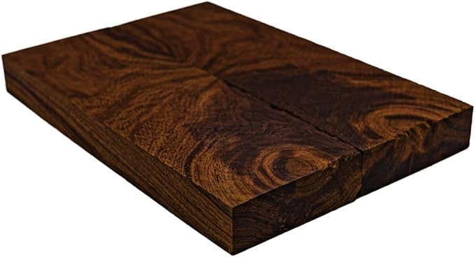 Rare Desert Ironwood knife Scales 1 Pair – Hand-Selected Exotic Hardwood with Unique Burl & Grain Patterns A++ Grade Premiu- Knife Handle Blanks – Size 5 1/8 x 1 3/4 x 1/2 inches