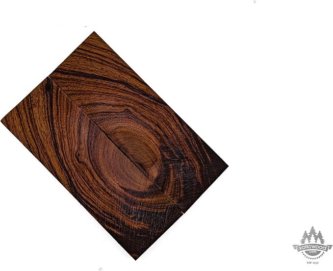 Rare Desert Ironwood knife Scales 1 Pair – Hand-Selected Exotic Hardwood with Unique Burl & Grain Patterns A++ Grade Premiu- Knife Handle Blanks – Size 5 1/8 x 1 3/4 x 1/2 inches