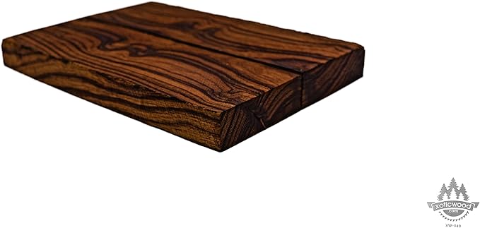 Rare Desert Ironwood knife Scales 1 Pair – Hand-Selected Exotic Hardwood with Unique Burl & Grain Patterns A++ Grade Premiu- Knife Handle Blanks – Size 5 1/8 x 1 3/4 x 1/2 inches