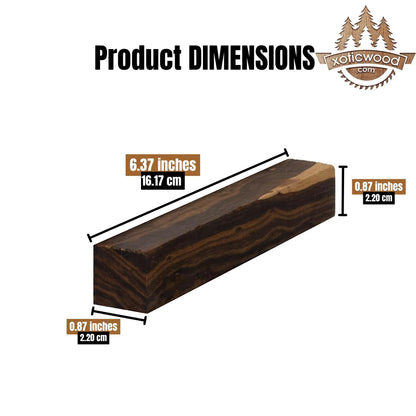 Exotic Ironwood Pen Blanks Kit from The Sonoran Desert. (10 Large Pieces) Dimensions 6 3/8 x 7/8 x 7/8 in.