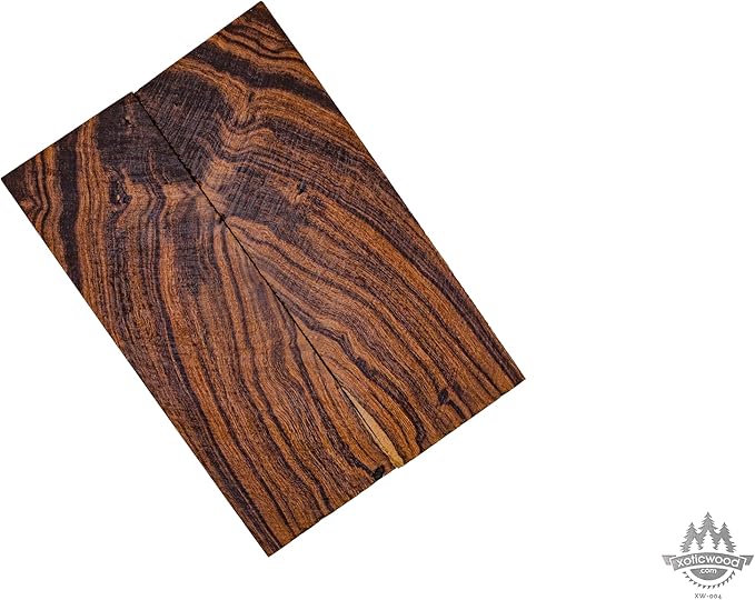 Rare Desert Ironwood knife Scales 1 Pair – Hand-Selected Exotic Hardwood with Unique Burl & Grain Patterns A++ Grade Premiu- Knife Handle Blanks – Size 5 1/8 x 1 3/4 x 1/2 inches