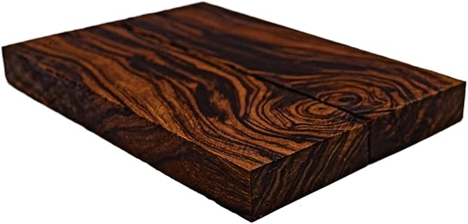 Rare Desert Ironwood knife Scales 1 Pair – Hand-Selected Exotic Hardwood with Unique Burl & Grain Patterns A++ Grade Premiu- Knife Handle Blanks – Size 5 1/8 x 1 3/4 x 1/2 inches