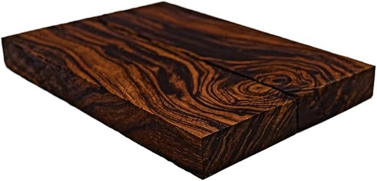 Rare Desert Ironwood knife Scales 1 Pair – Hand-Selected Exotic Hardwood with Unique Burl & Grain Patterns A++ Grade Premiu- Knife Handle Blanks – Size 5 1/8 x 1 3/4 x 1/2 inches