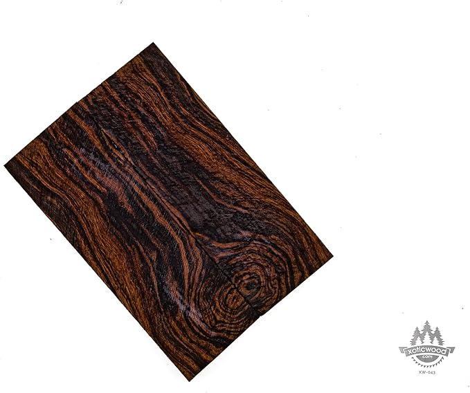 Rare Desert Ironwood knife Scales 1 Pair – Hand-Selected Exotic Hardwood with Unique Burl & Grain Patterns A++ Grade Premiu- Knife Handle Blanks – Size 5 1/8 x 1 3/4 x 1/2 inches