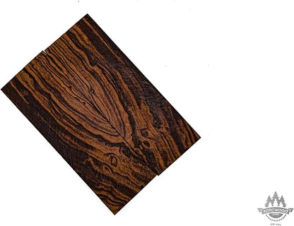 Rare Desert Ironwood knife Scales 1 Pair – Hand-Selected Exotic Hardwood with Unique Burl & Grain Patterns A++ Grade Premiu- Knife Handle Blanks – Size 5 1/8 x 1 3/4 x 1/2 inches