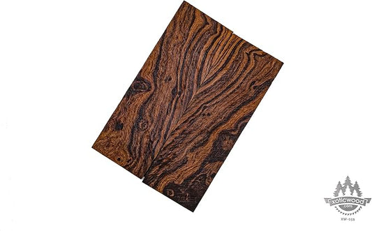 Rare Desert Ironwood knife Scales 1 Pair – Hand-Selected Exotic Hardwood with Unique Burl & Grain Patterns A++ Grade Premiu- Knife Handle Blanks – Size 5 1/8 x 1 3/4 x 1/2 inches