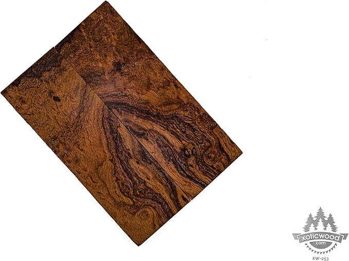 Rare Desert Ironwood knife Scales 1 Pair – Hand-Selected Exotic Hardwood with Unique Burl & Grain Patterns A++ Grade Premiu- Knife Handle Blanks – Size 5 1/8 x 1 3/4 x 1/2 inches