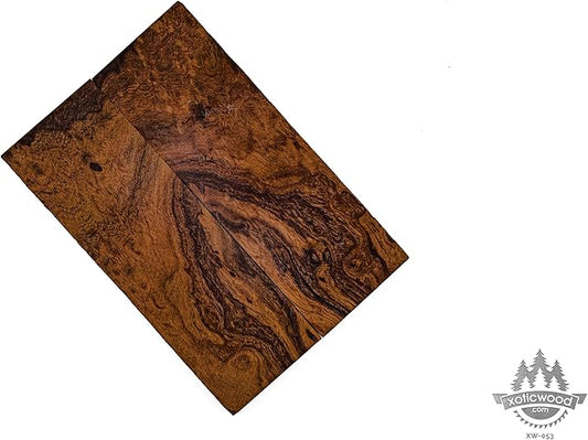 Rare Desert Ironwood knife Scales 1 Pair – Hand-Selected Exotic Hardwood with Unique Burl & Grain Patterns A++ Grade Premiu- Knife Handle Blanks – Size 5 1/8 x 1 3/4 x 1/2 inches