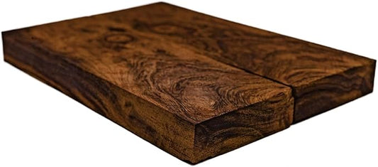 Rare Desert Ironwood knife Scales 1 Pair – Hand-Selected Exotic Hardwood with Unique Burl & Grain Patterns A++ Grade Premiu- Knife Handle Blanks – Size 5 1/8 x 1 3/4 x 1/2 inches