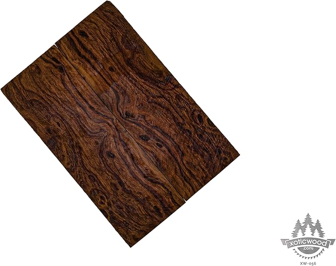 Rare Desert Ironwood knife Scales 1 Pair – Hand-Selected Exotic Hardwood with Unique Burl & Grain Patterns A++ Grade Premiu- Knife Handle Blanks – Size 5 1/8 x 1 3/4 x 1/2 inches