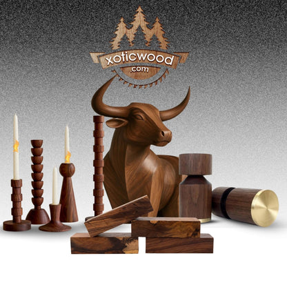 Premium Desert Ironwood Blanks — Pack of 40 — Hardwood Material — Exotic Wood Turning Blanks for Carving, Knife Handles Scales & Woodturning — Size 5 1/8" × 1 3/4" × 1 1/4"