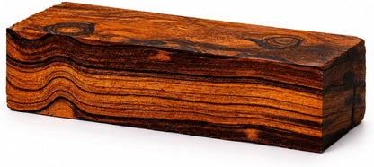 Hardwood Ironwood Blanks (Premium Burl Ball Pattern), Exotic Wood – Woodchucks Wood – Hardwood Lumber – Natural Wood for DIY Crafts – Size 5 1/8 x 1 3/4 x 1 1/4 inches – Pack of 1