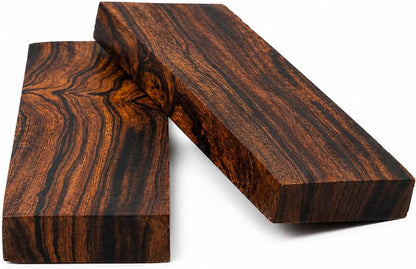 IECAP LLC 1 Pair Bookmatched Ironwood Knife Handle Scales – Natural Wood Knife Scales – Knife Scales for DIY Crafts – Ironwood Knife Handle Material (5 x 1 x 0.5 inches)
