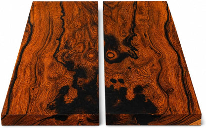 Bookmatched Ironwood Knife Handle Scales – Natural Wood Knife Scales – Knife Scales for DIY Crafts – Ironwood Knife Handle Material – Size 10.5 x 3.5 x 0.5 inches – 1 Pair