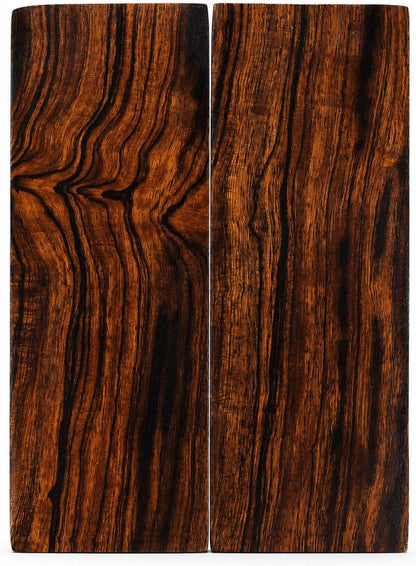 Bookmatched Ironwood Knife Handle Scales – Natural Wood Knife Scales – Knife Scales for DIY Crafts – Ironwood Knife Handle Material – Size 5 x 1.75 x 0.5 inches – 1 Pair