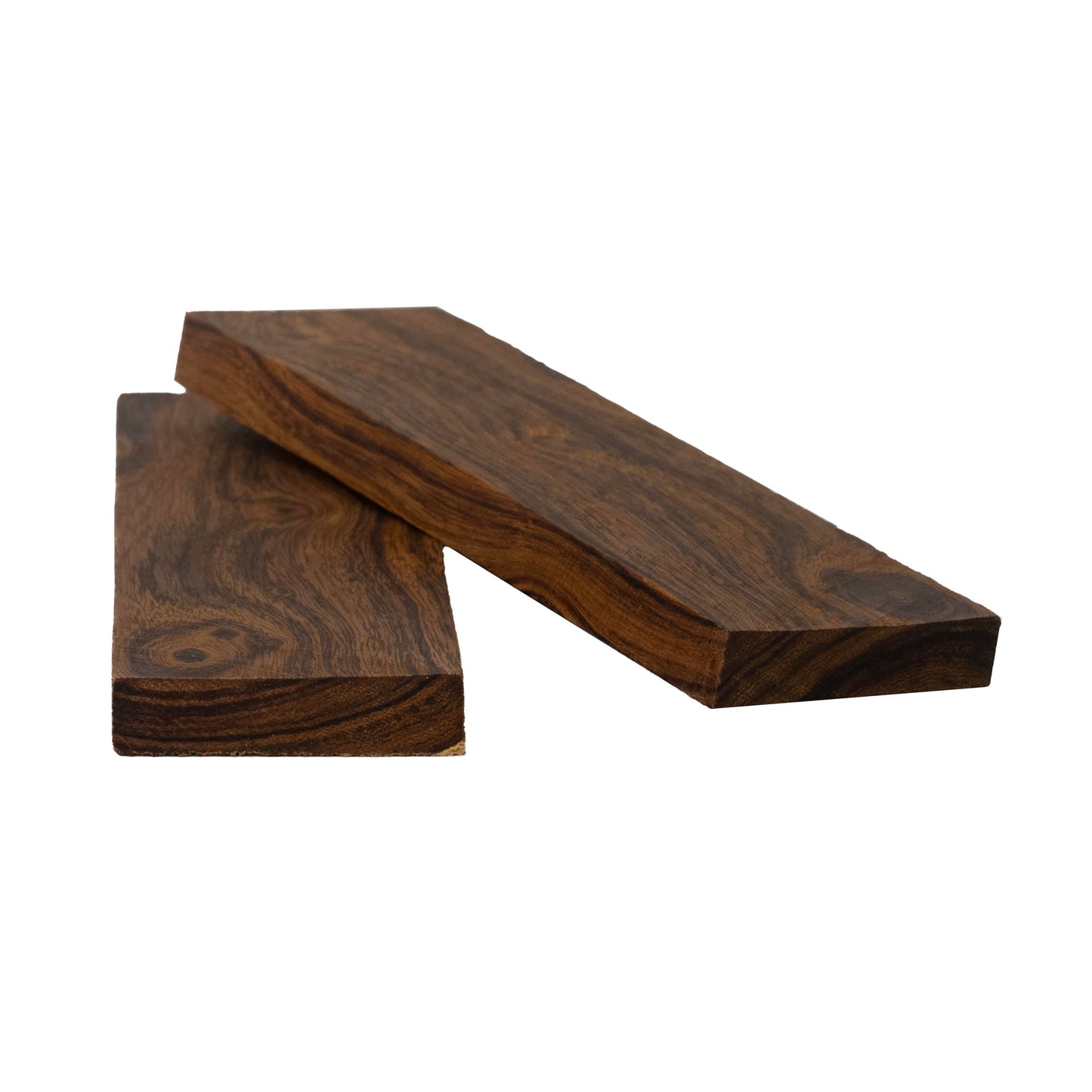 IECAP LLC Bookmatched Ironwood Knife Handle Scales — Grade B, 1 Pair — Exotic Wood Knife Handle Materials — Natural Wood Knives Maker Scale Blanks for DIY Craft — 5 1/8 x 1 3/4 x 1/2 In