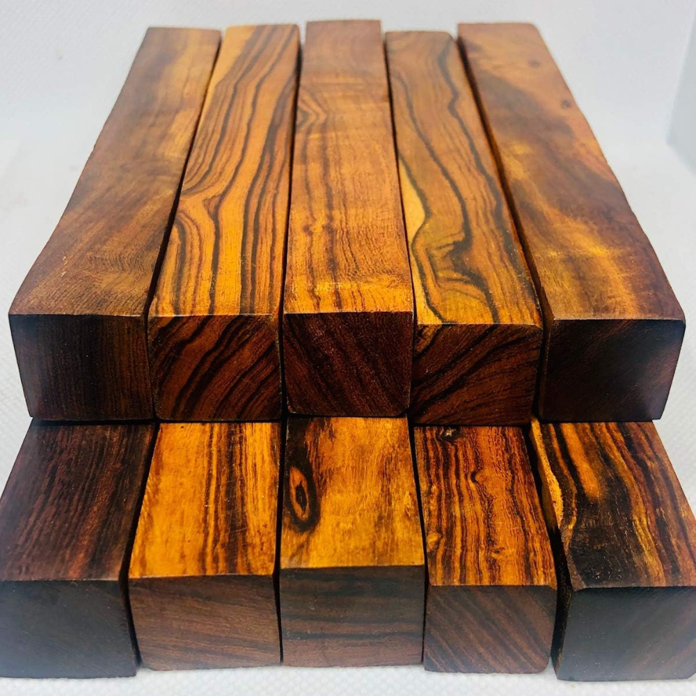 Exotic Ironwood Pen Blanks Kit from The Sonoran Desert. (10 Large Pieces) Dimensions 6 3/8 x 7/8 x 7/8 in.