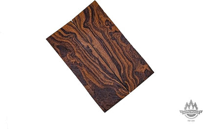 Rare Desert Ironwood knife Scales 1 Pair – Hand-Selected Exotic Hardwood with Unique Burl & Grain Patterns A++ Grade Premiu- Knife Handle Blanks – Size 5 1/8 x 1 3/4 x 1/2 inches