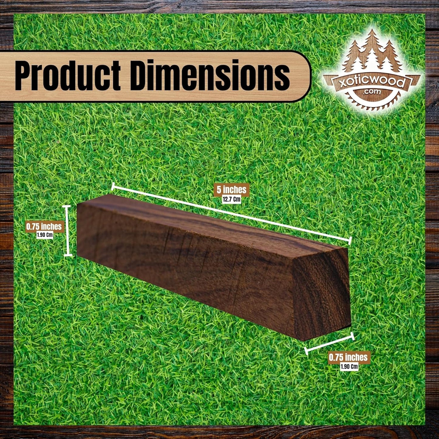 IECAP LLC Desert Ironwood Pen Blanks Pack of 10 – Exotic Wood Pen Blanks for Turning- Woodworking and Woodturning – Pen Turning Supplies DIY Pen Crafts (5 x 0.75 x 0.75 Inches)