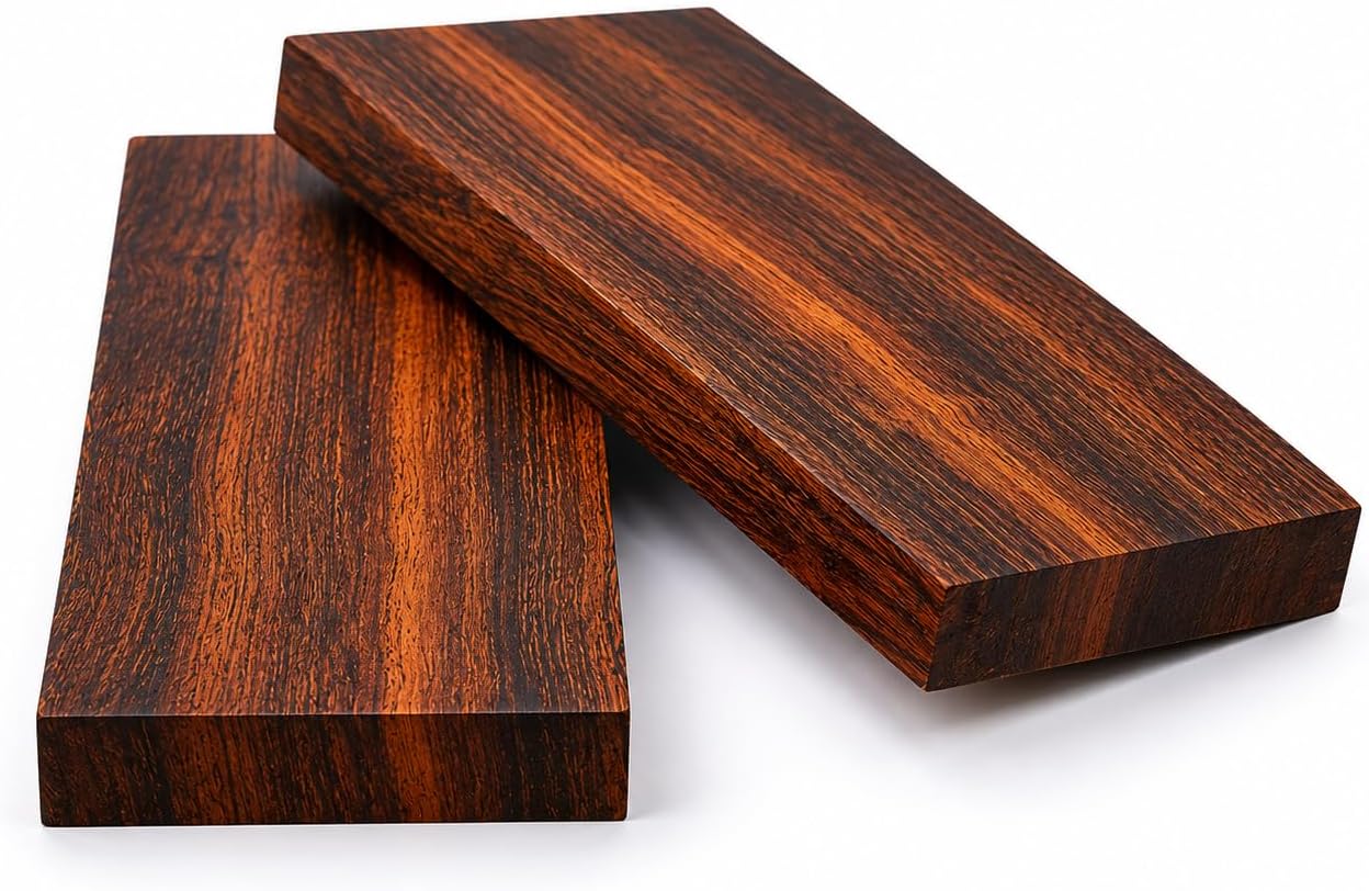 Bookmatched Ironwood Knife Handle Scales – Natural Wood Knife Scales – Knife Scales for DIY Crafts – Ironwood Knife Handle Material – Size 6 x 2 x 0.5 inches – 1 Pair