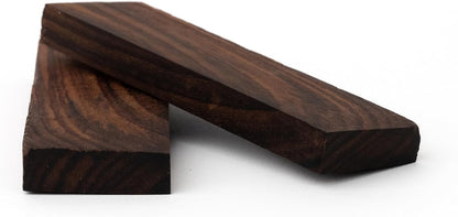 Bookmatched Rosewood Knife Handle Scales – Knife Handle Materials – Natural Wood Knife Scales for DIY Crafts – Size 5 1/8 x 1 3/4 x 1/2 inches – 1 Pair