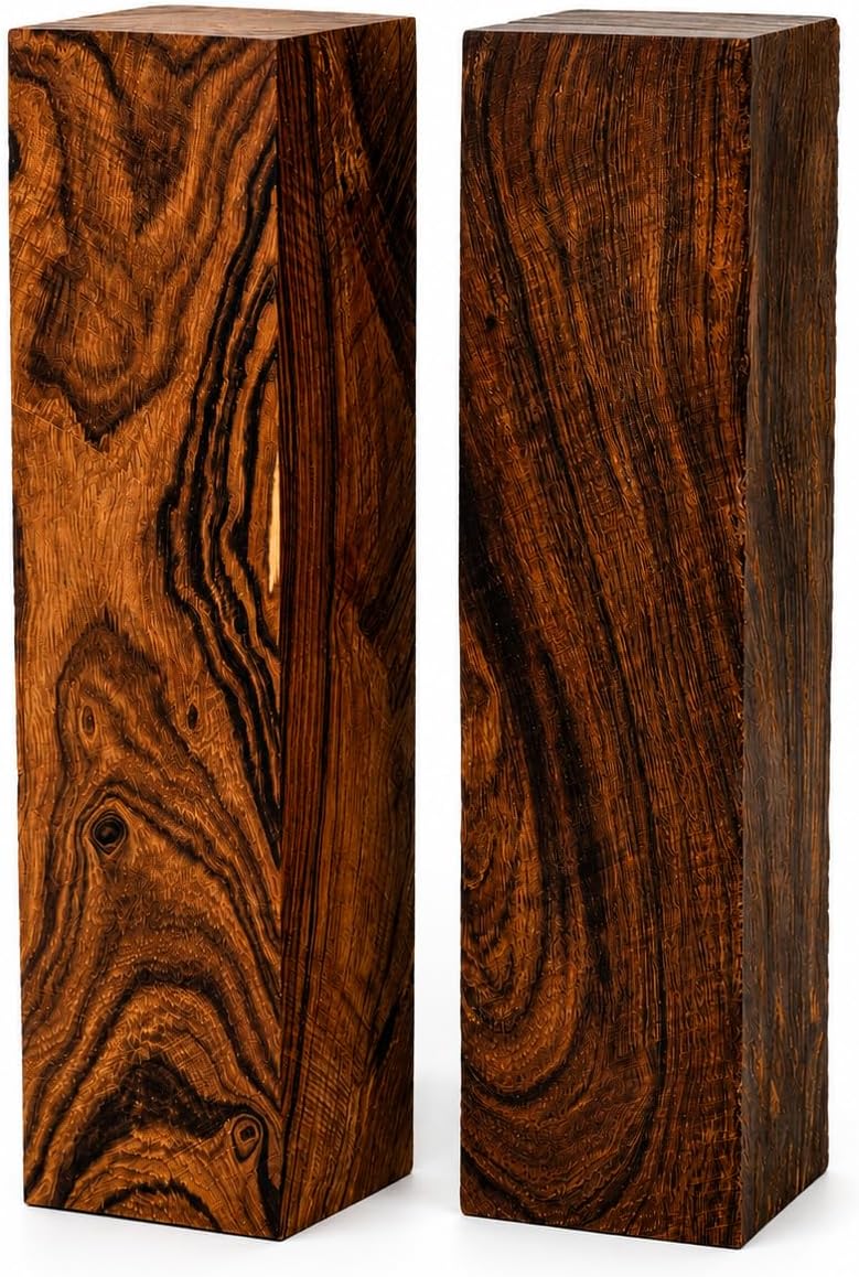 Hardwood Ironwood Blanks, Exotic Wood – Woodchucks Wood – Hardwood Lumber – Natural Wood for DIY Crafts – Ironwood Lumber Turning Blanks – Size 8 x 2 x 2 inches – Pack of 2