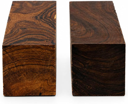 Hardwood Ironwood Blanks, Exotic Wood – Woodchucks Wood – Hardwood Lumber – Natural Wood for DIY Crafts – Ironwood Lumber Turning Blanks – Size 8 x 2 x 2 inches – Pack of 2