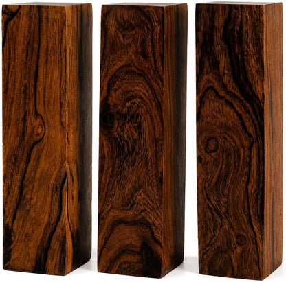 Hardwood Ironwood Blanks, Exotic Wood – Woodchucks Wood – Hardwood Lumber – Natural Wood for DIY Crafts – Ironwood Lumber Turning Blanks – Size 6 x 1.5 x 1.5 inches – Pack of 3