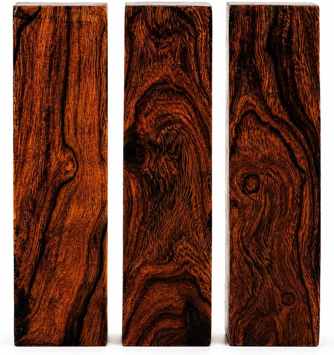 Hardwood Ironwood Blanks, Exotic Wood – Woodchucks Wood – Hardwood Lumber – Natural Wood for DIY Crafts – Ironwood Lumber Turning Blanks – Size 6 x 1.5 x 1.5 inches – Pack of 3
