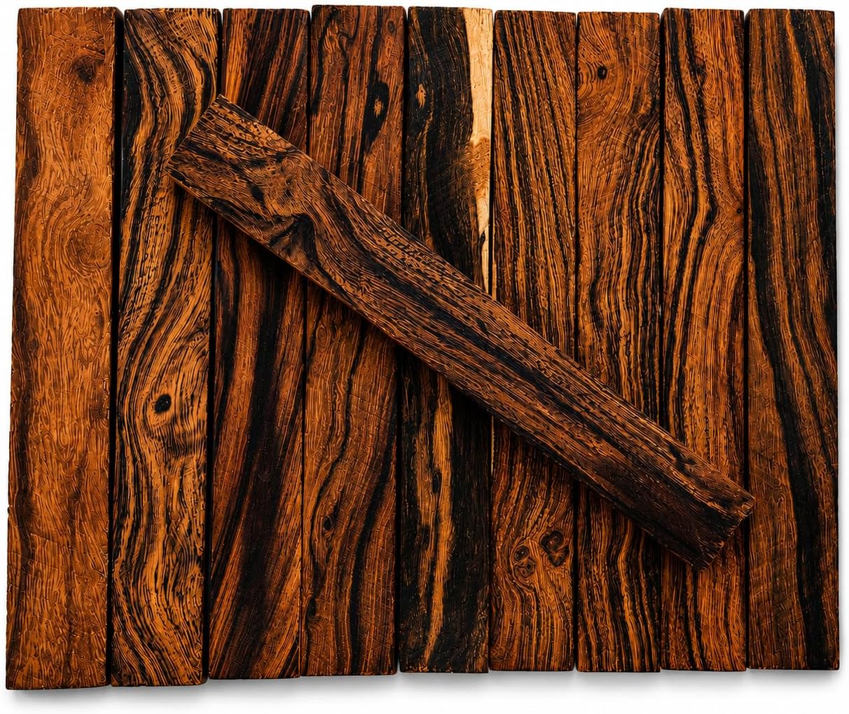 Exotic Ironwood Pen Blanks Kit from The Sonoran Desert. (10 Large Pieces) Dimensions 6 3/8 x 7/8 x 7/8 in.