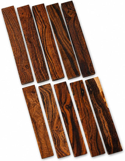 Exotic Ironwood Pen Blanks Kit from The Sonoran Desert. (10 Large Pieces) Dimensions 6 3/8 x 7/8 x 7/8 in.