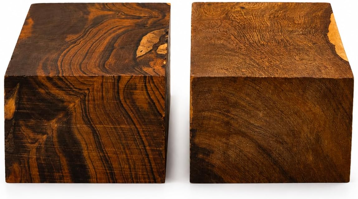 Hardwood Ironwood Blanks, Exotic Wood – Woodchucks Wood – Hardwood Lumber – Natural Wood for DIY Crafts – Ironwood Lumber Turning Blanks – Size 6 x 3 x 2 inches Pack of 2