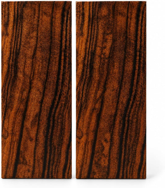 IECAP LLC Bookmatched Desert Ironwood Knife Scales 1 Pair – Knife Handle Materials – Exotic Wood Knife Handle Scales for Knife Making – Natural Wood Knife Scales for DIY Craft – 5 x 2 x 0.5 Inches